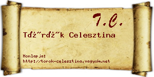 Török Celesztina névjegykártya